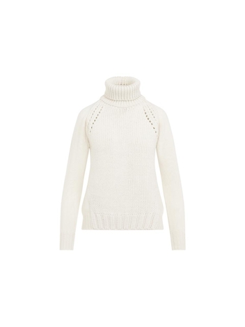 파비아나필리피 FW24 Fabiana Filippi Virgin Wool Sweater MAD224F080 White