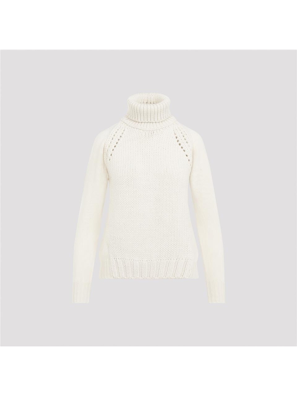 파비아나필리피 FW24 Fabiana Filippi Virgin Wool Sweater MAD224F080 White