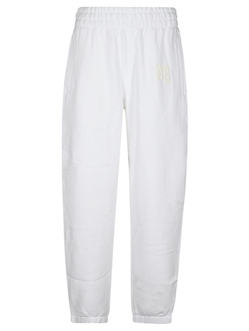 T 바이 알렉산더 왕 FW24 PUFF PAINT LOGO ESENTIAL TERRY CLASSIC SWEATPANT 4CC3244399 White