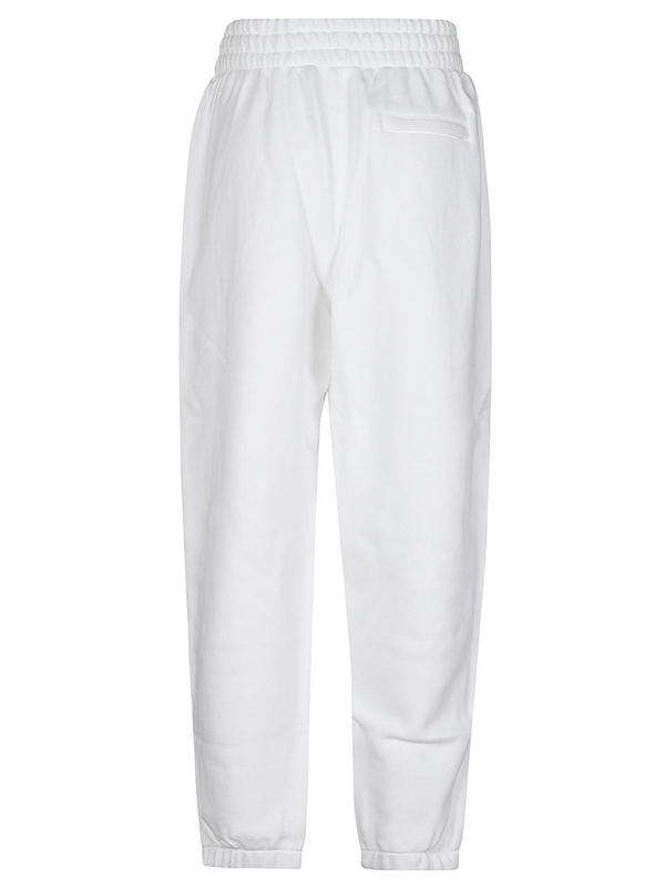 T 바이 알렉산더 왕 FW24 PUFF PAINT LOGO ESENTIAL TERRY CLASSIC SWEATPANT 4CC3244399 White