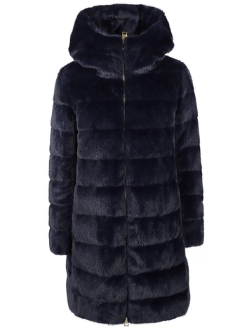 에르노 FW24 A-SHAPE FAUX FUR DOWN JACKET PI001909D 12630 Blue