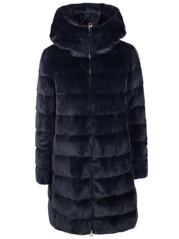 에르노 FW24 A-SHAPE FAUX FUR DOWN JACKET PI001909D 12630 Blue