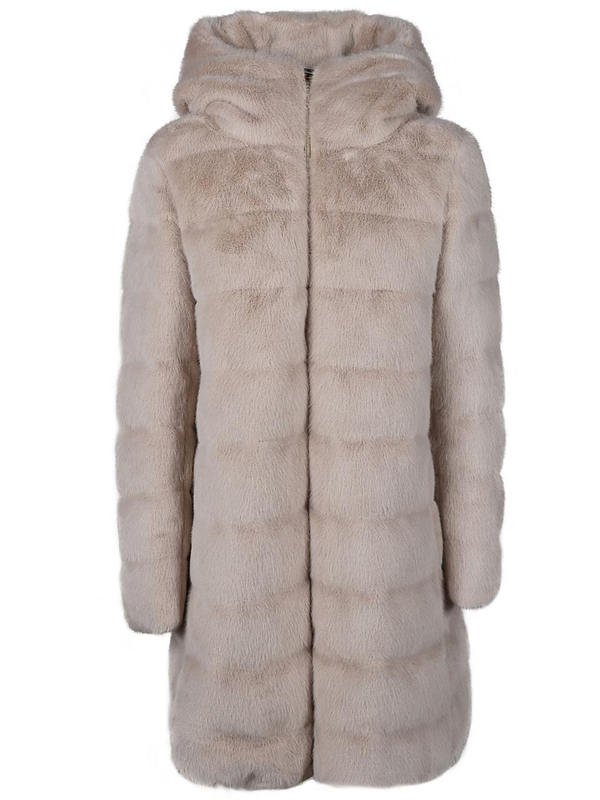 에르노 FW24 A-SHAPE FAUX FUR DOWN JACKET PI001909D 12630 Brown