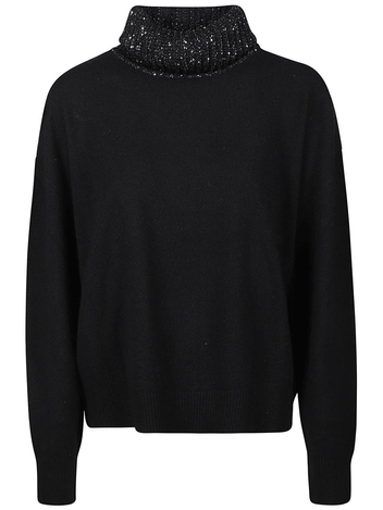 파비아나필리피 FW24 TURTLE NECK SWEATER MAD214F028 0000 I918 Black