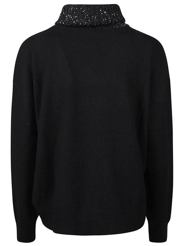 파비아나필리피 FW24 TURTLE NECK SWEATER MAD214F028 0000 I918 Black