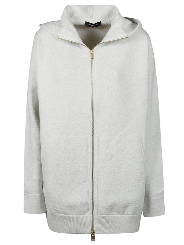 파비아나필리피 FW24 FULL ZIP SWEATER MAD214F375 0000 I959 White