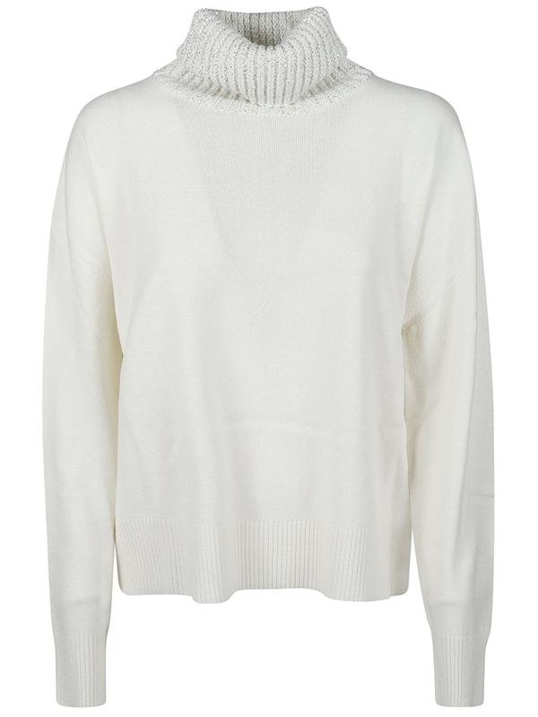 파비아나필리피 FW24 TURTLE NECK SWEATER MAD214F028 0000 I918 White