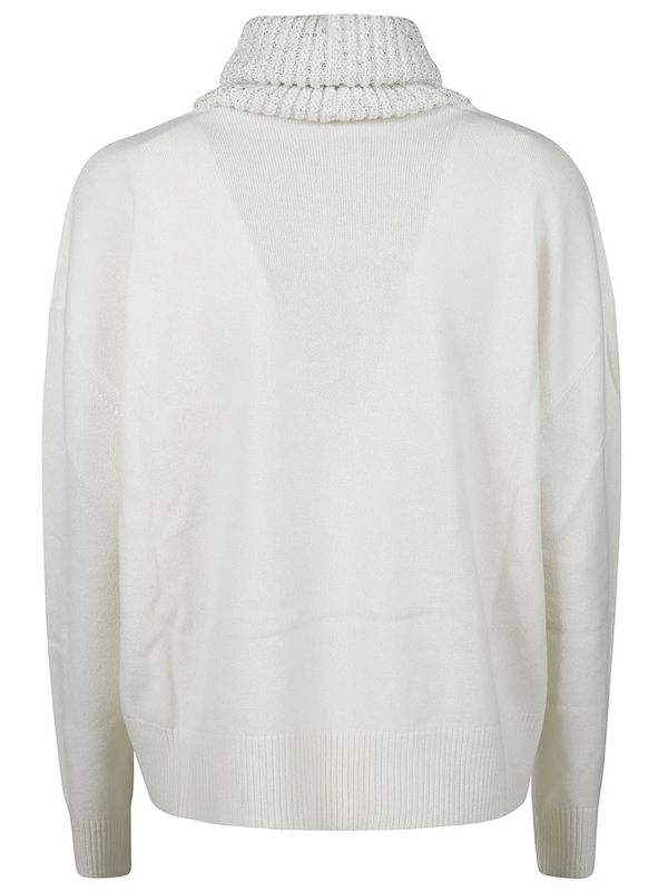 파비아나필리피 FW24 TURTLE NECK SWEATER MAD214F028 0000 I918 White