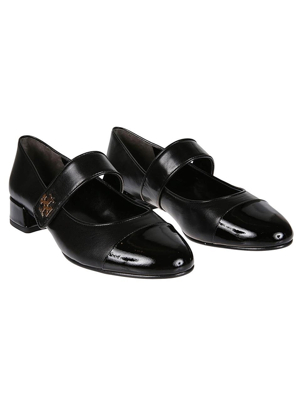 토리버치 FW24 CAP-TOE MARY JANE HEEL BALLETS 160313 Black