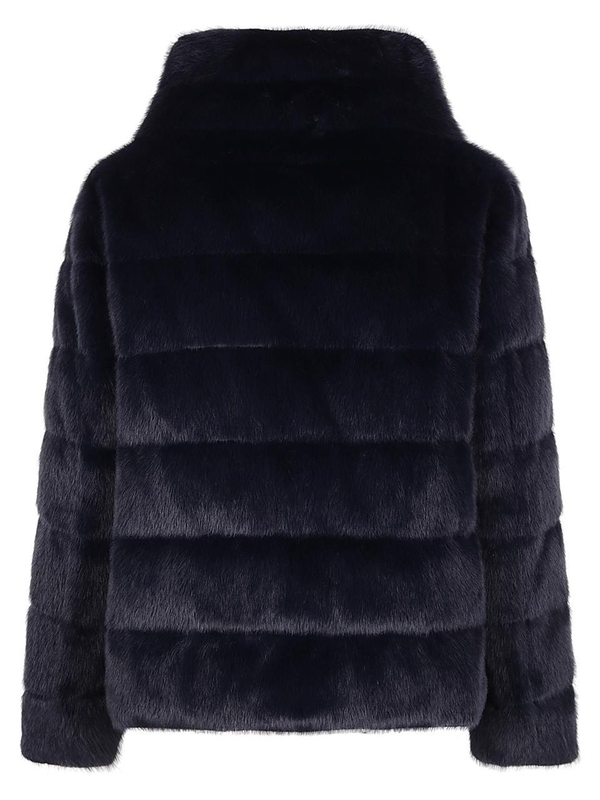 에르노 FW24 FAUX FUR CAPE DOWN JACKET PI001935D 12630 Blue