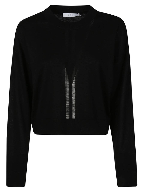 이로 FW24 LOVA SWEATER WP12LOVA Black