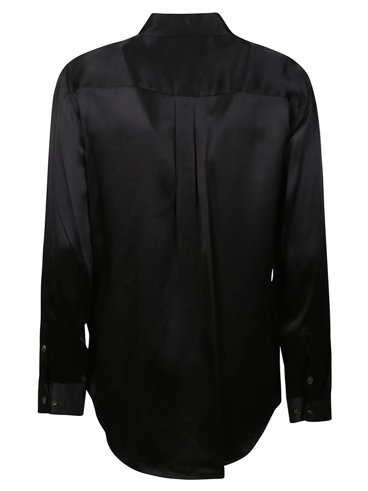 이큅먼트 FW24 SIGNATURE LONG SLEEVE SHIRT L21 E035 Black