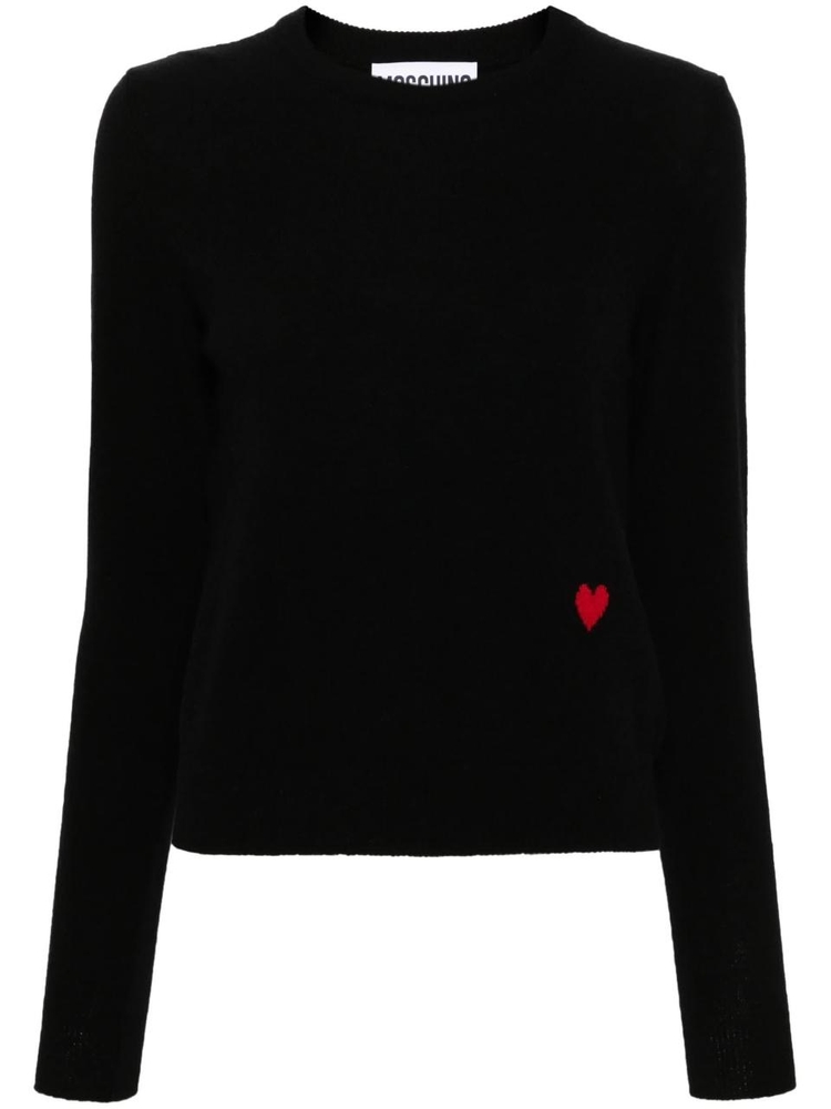 모스키노 FW24 CASHMERE SWEATER A09215509 Black