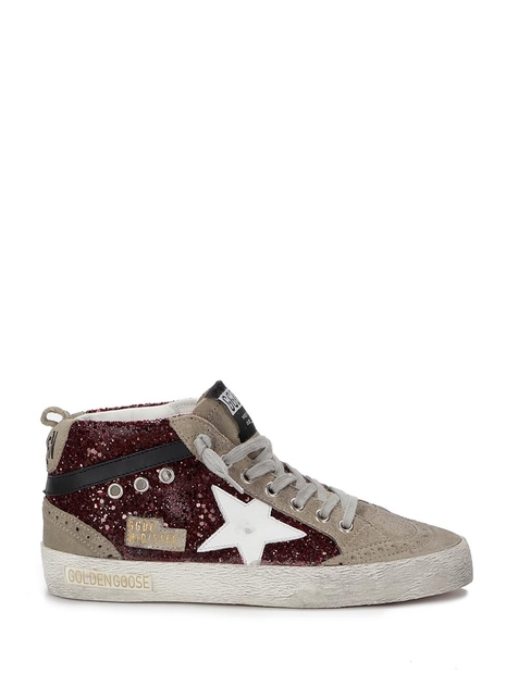 골든구스 SS25 GOLDEN GOOSE DELUXE BRAND TRAINERS GWF00122F002626 81553 DARK RED/TAUPE/WHITE/BLACK