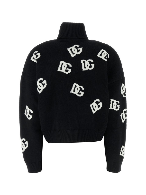 돌체앤가바나 FW24 DOLCE GABBANA KNITWEAR FXW11TJCVYX N0004 BLACKWHITE