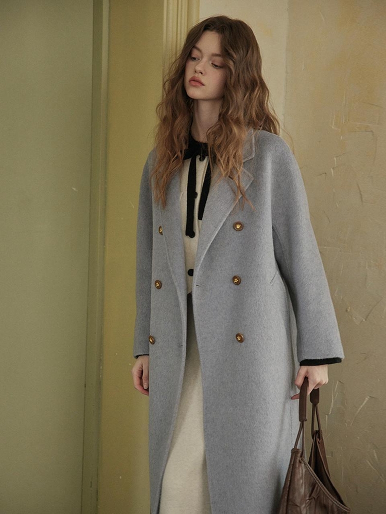 [12/11예약배송]PM_Lavender woolen double coat