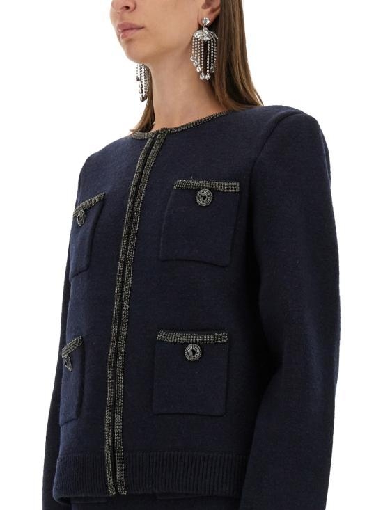 [해외배송] 24FW 셀프 포트레이트 자켓 AW24 168C BL NAVY BLUE