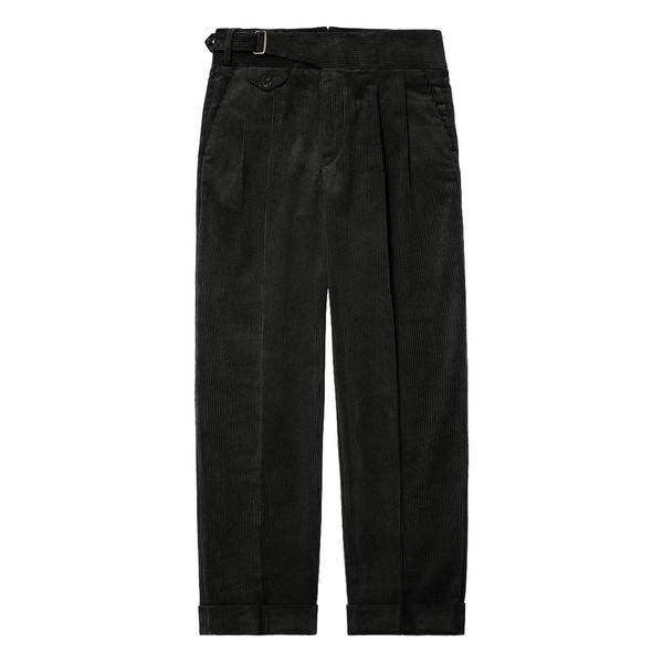 8Wale Corduroy Side Trousers (Black)