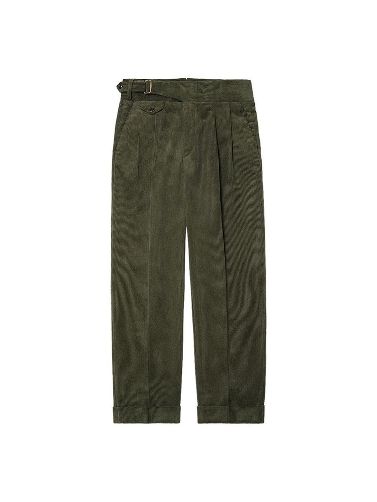 8Wale Corduroy Side Trousers (Khaki)