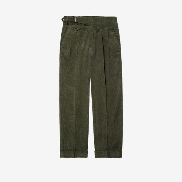 8Wale Corduroy Side Trousers (Khaki)