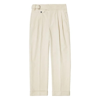 8Wale Corduroy Side Trousers (Ivory)