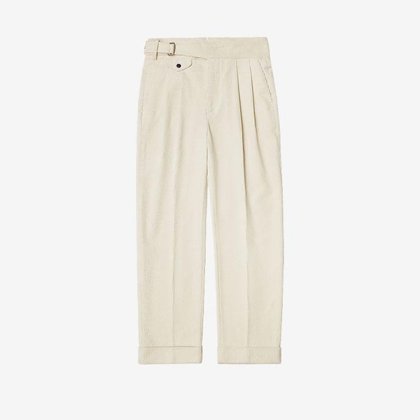 8Wale Corduroy Side Trousers (Ivory)