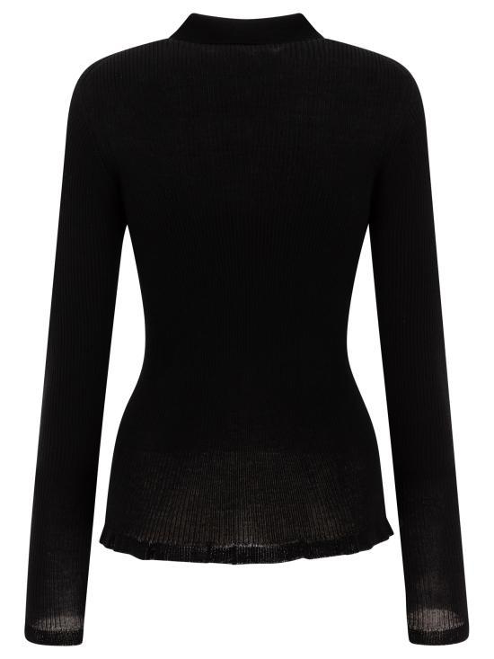 [해외배송] 24FW 세실리아 반센 긴팔 티셔츠 3 24KNI50005ODA TOP BLACK Black