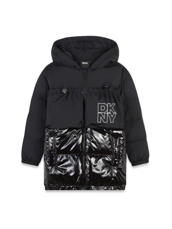 [해외배송] 24FW  키즈  디케이엔와이 트렌치 코트 D60234K 09B BLACK