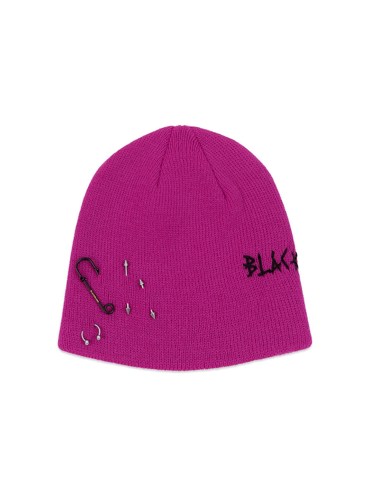 BBD Embroth Logo Piercing Beanie (Magenta)