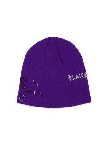 BBD Embroth Logo Piercing Beanie (Purple)