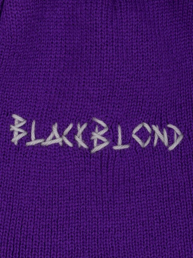 BBD Embroth Logo Piercing Beanie (Purple)