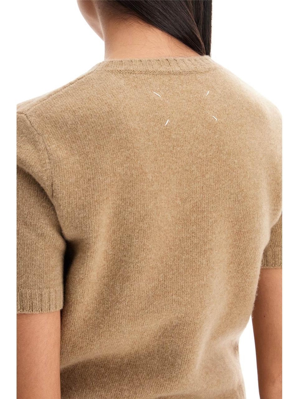 메종마르지엘라 FW24 wool crewneck sweater S51HL0017 M13058 BEIGE