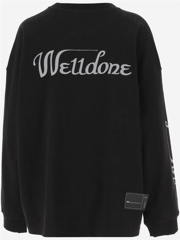 웰던 FW24 WE11 Done Sweaters Black WDTP420712UBK Black