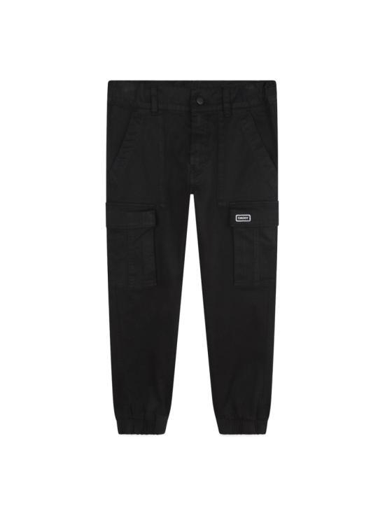 [해외배송] 24FW  키즈  디케이엔와이 스트레이트 팬츠 D60177K 09B BLACK