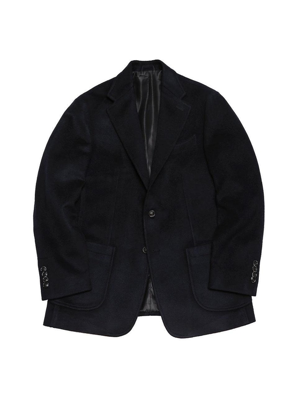 411 Cashmere Wool Sports Jacket (Dark Navy)