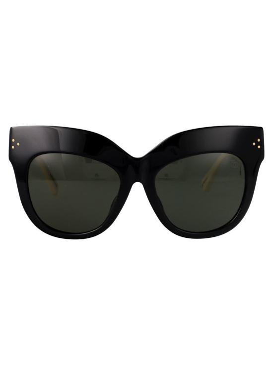 [해외배송] 24FW 린다페로우 선글라스 LFL1049C1SUN C1 BLACK YELLOWGOLD STRIPE SOLIDGREY