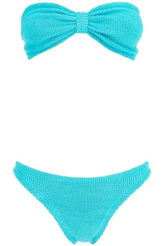 [해외배송] 24FW 훈자 지 비키니 수영복 JEANBIKINIMCRINKLE LIGHT BLUE