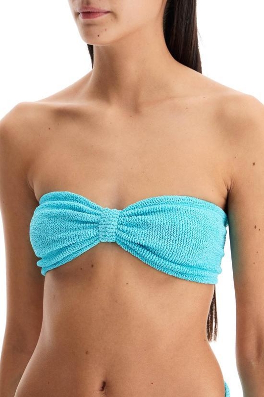 [해외배송] 24FW 훈자 지 비키니 수영복 JEANBIKINIMCRINKLE LIGHT BLUE