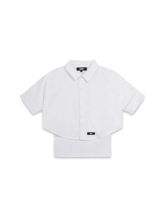 [해외배송] 24SS  키즈  디케이엔와이 셔츠 D60095K 10P WHITE