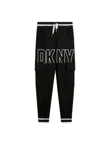 [해외배송] 24SS  키즈  디케이엔와이 스트레이트 팬츠 D60164K 09B BLACK