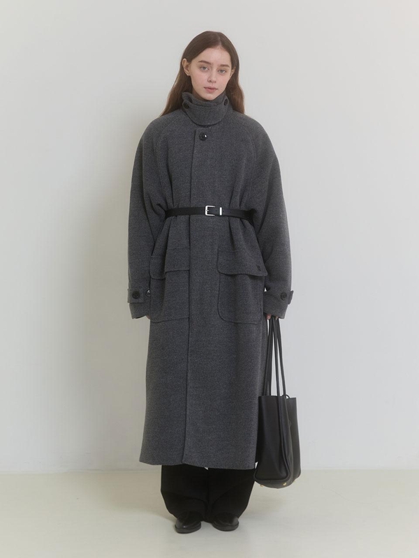 URBAN BALMACAAN LONG COAT_GREY