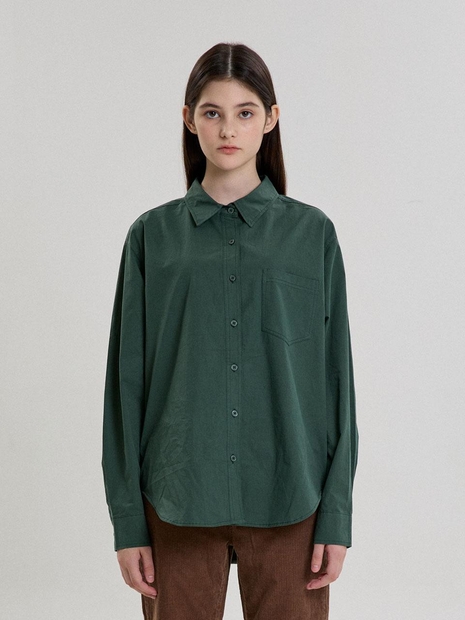 HEAL RELAXED FIT BASIC SHIRT_GREEN