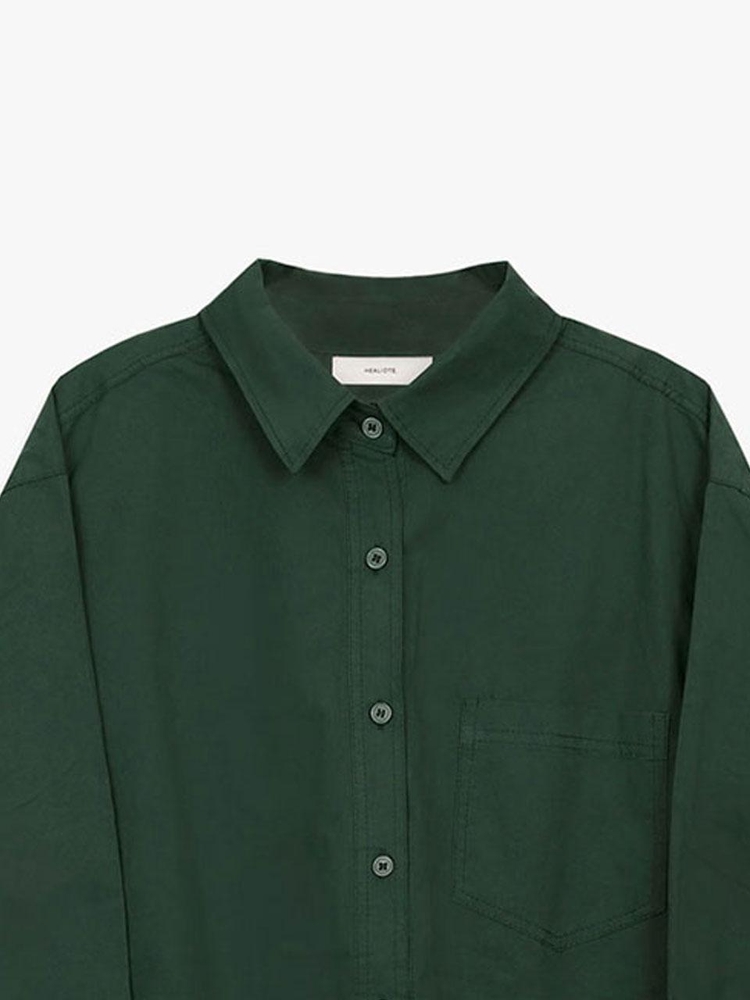 HEAL RELAXED FIT BASIC SHIRT_GREEN