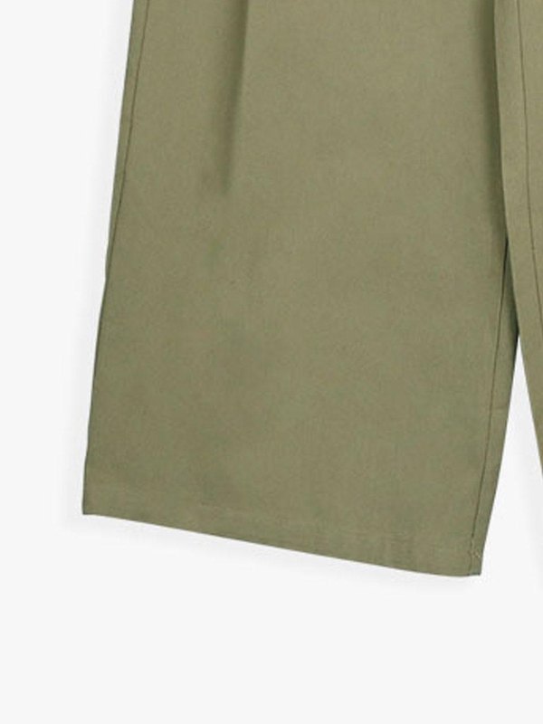 ESSENTIAL PIN-TUCK WIDE PANTS_KHAKI