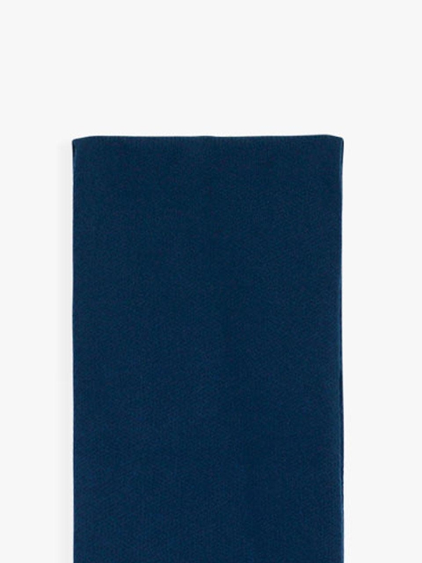 WOOL TASSEL MUFFLER_NAVY