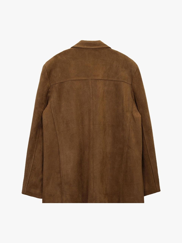 TAILORED SUEDE JACKET_CAMEL