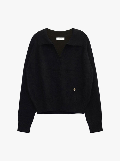 SAINT COLLAR KNIT_BLACK