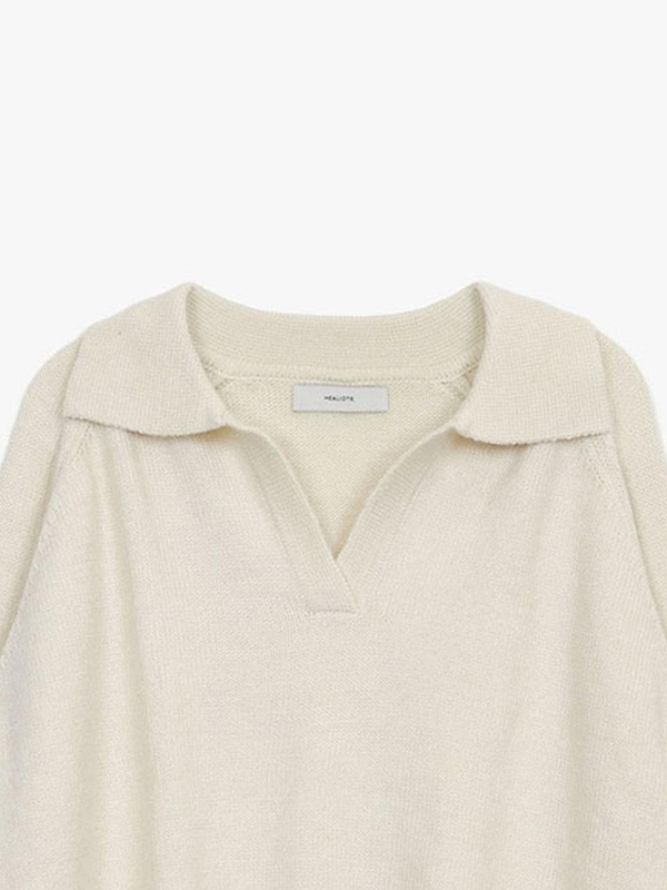 SAINT COLLAR KNIT_CREAM