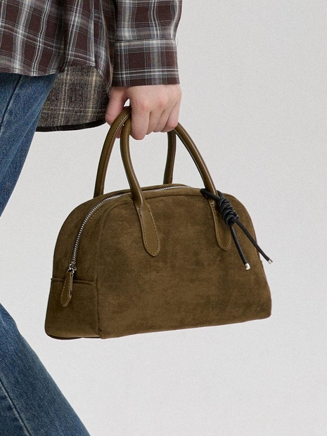 COMPACT BOSTON BAG_KHAKI