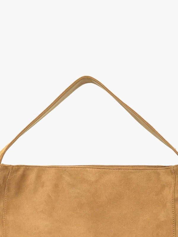 SUEDE ROOMY BAG_CAMEL